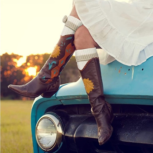 BCBGirls Western Multi Color Boots - Picture 3 of 14